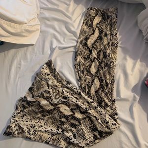 Snake Skin Palazzo pants